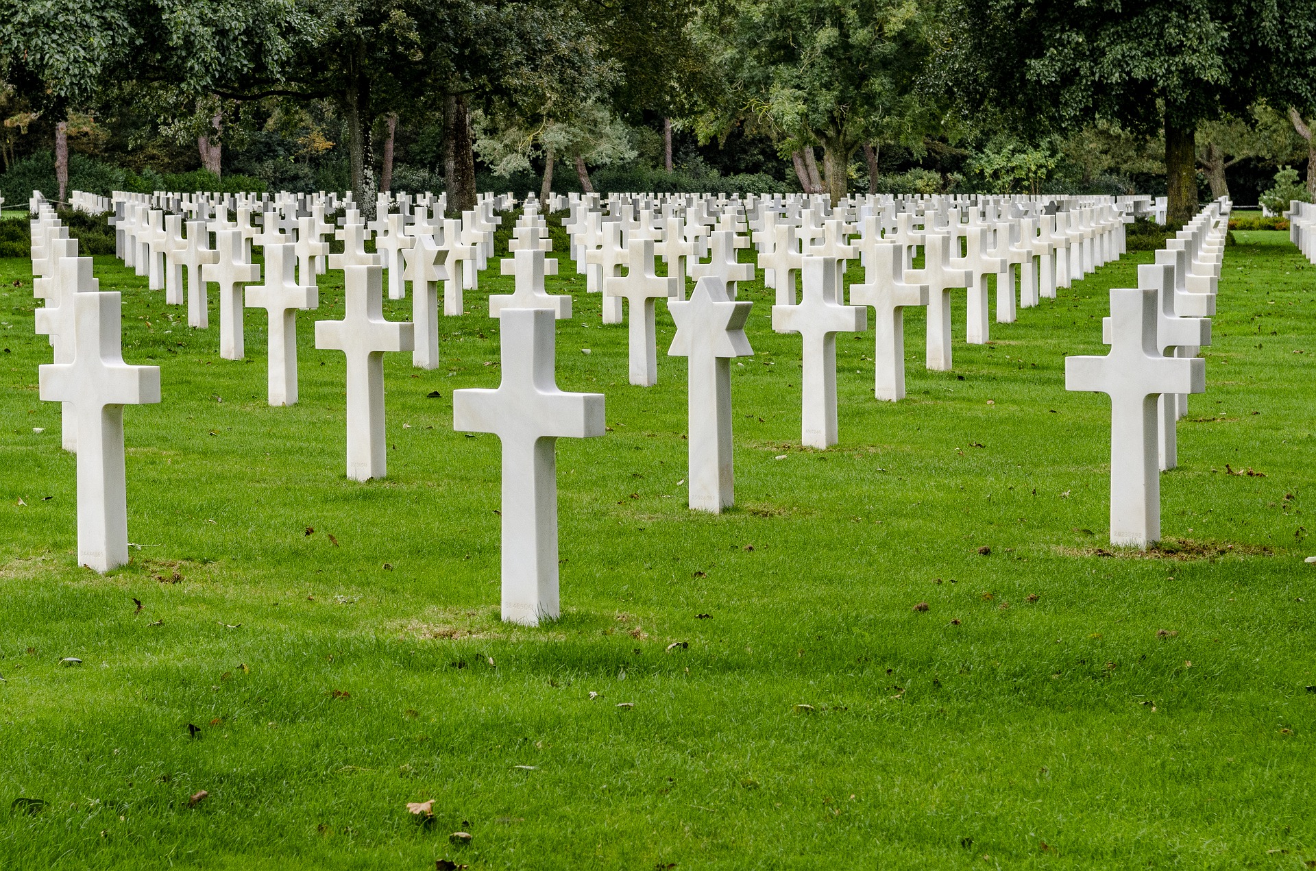 Американское кладбище в Нормандии